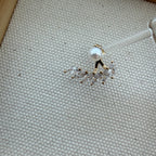 Ear Jacket Pearl Marquise Fan Earrings