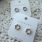 Hexagon Cubic Earrings