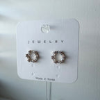 Hexagon Cubic Earrings