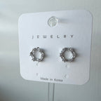 Hexagon Cubic Earrings