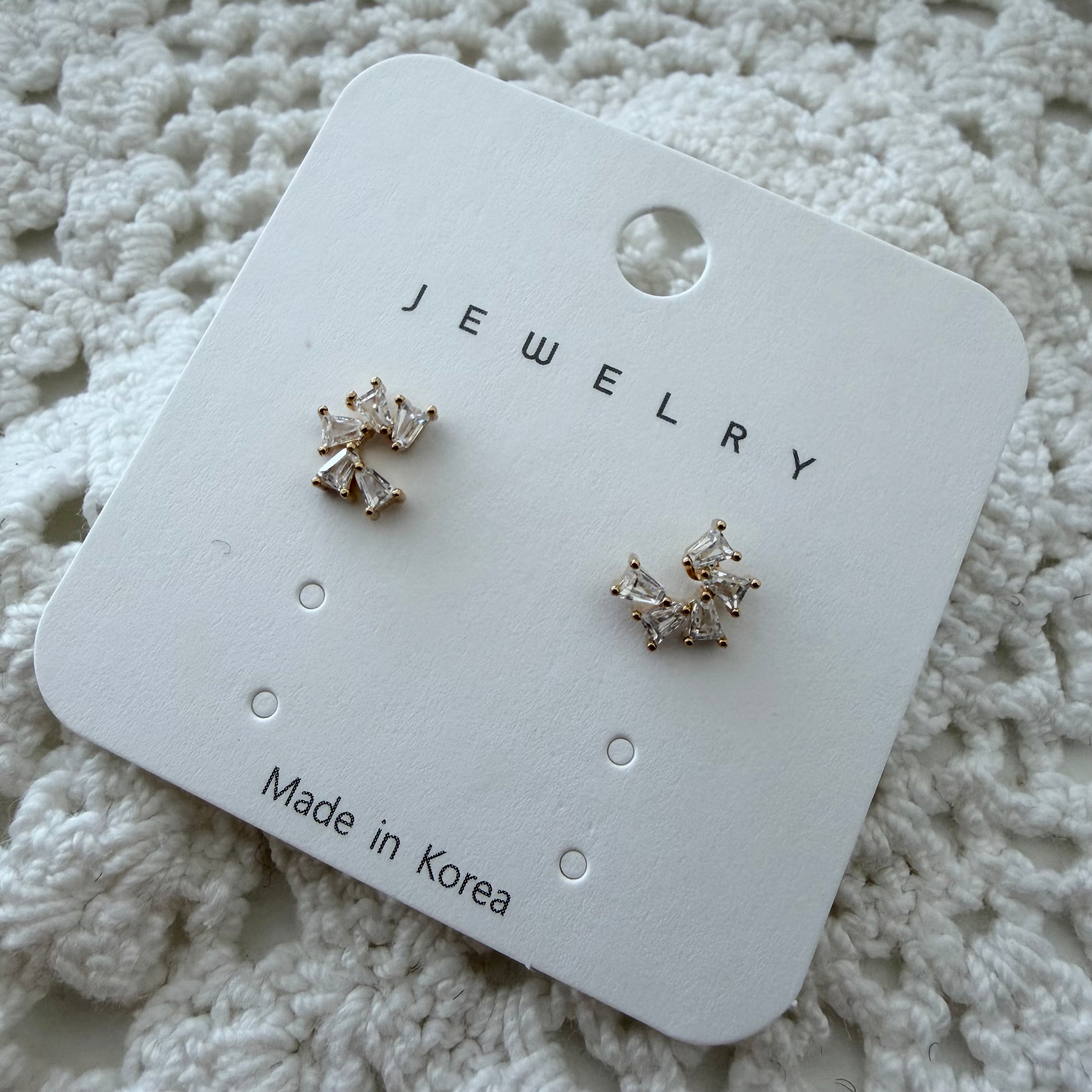 Arch Tapered Baguette Teeny Earrings