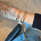 Big Disc Bangle Slider Bracelet
