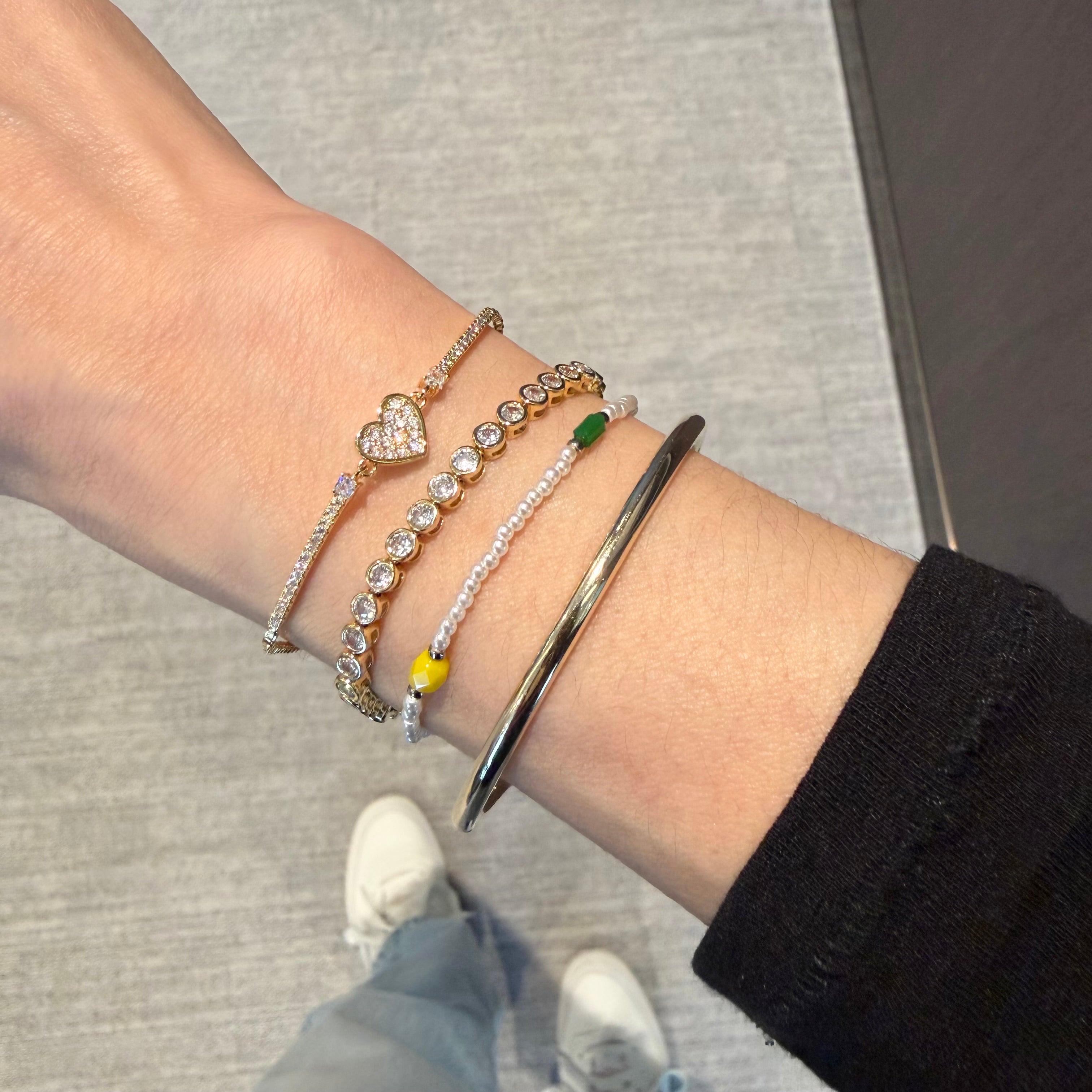 Mini Bangle Slider Bracelet