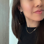 Micro Bow Hoop Earrings