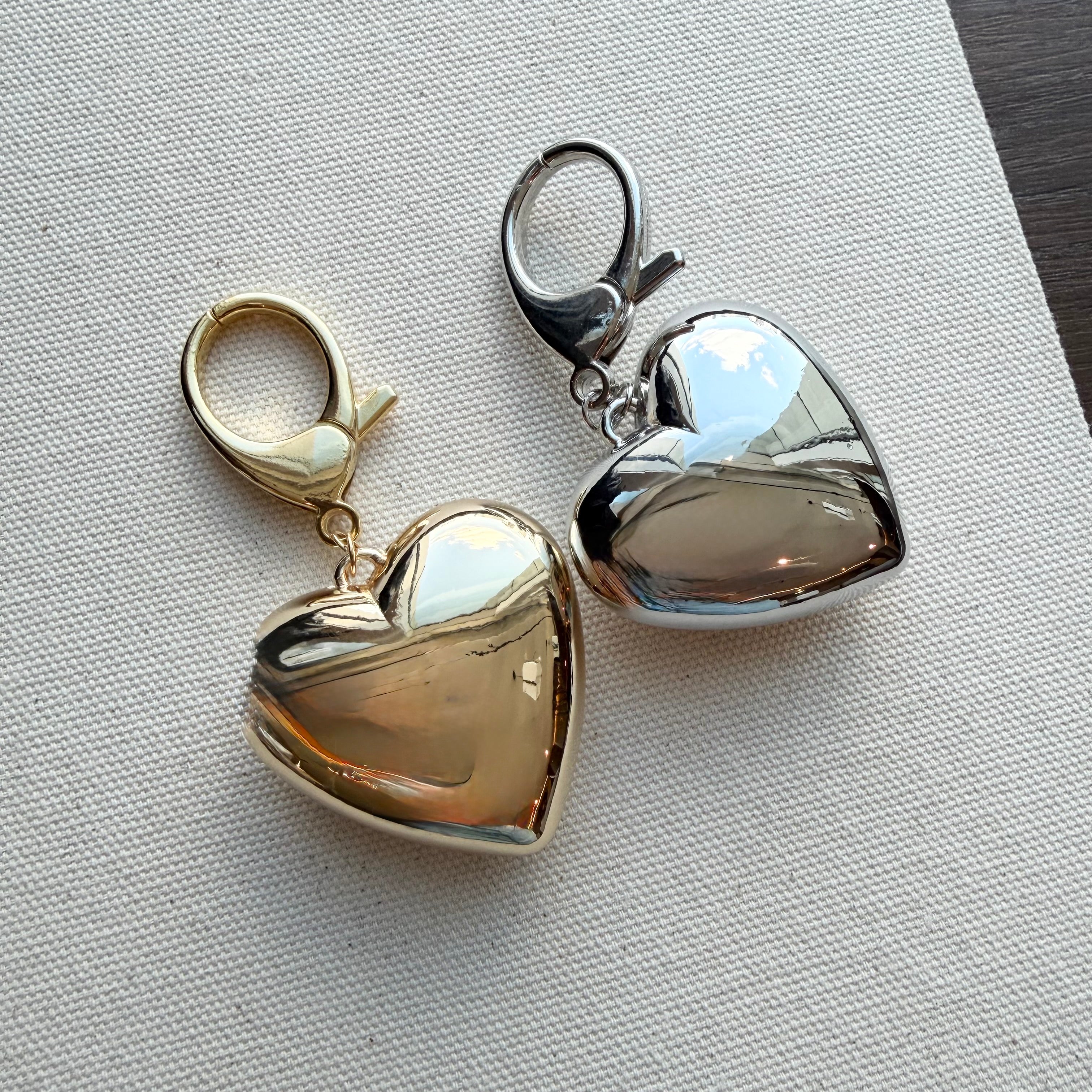 Puffy Heart Bag Charm