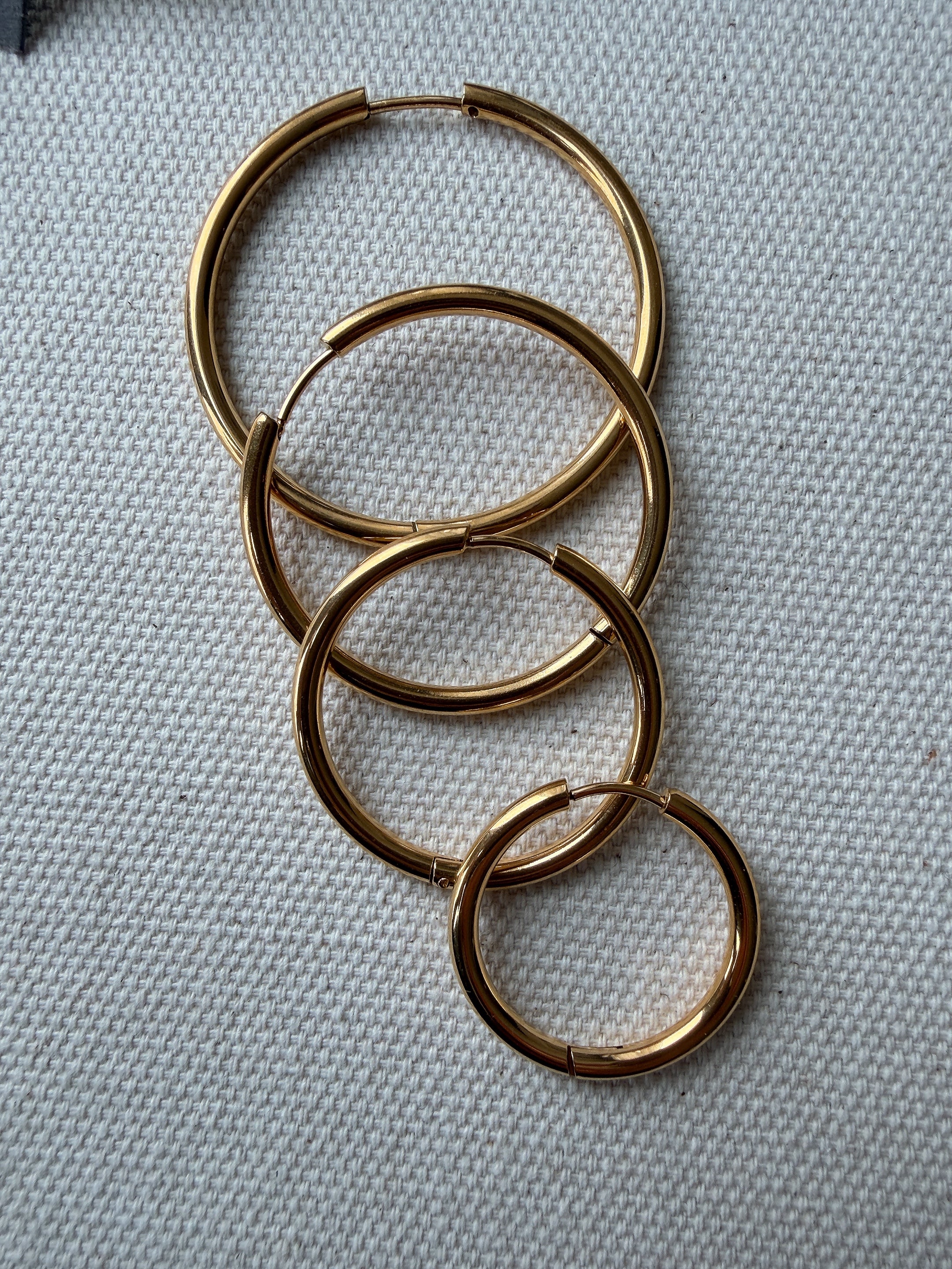 Everyday Hoop Earrings in Stainless Steel
