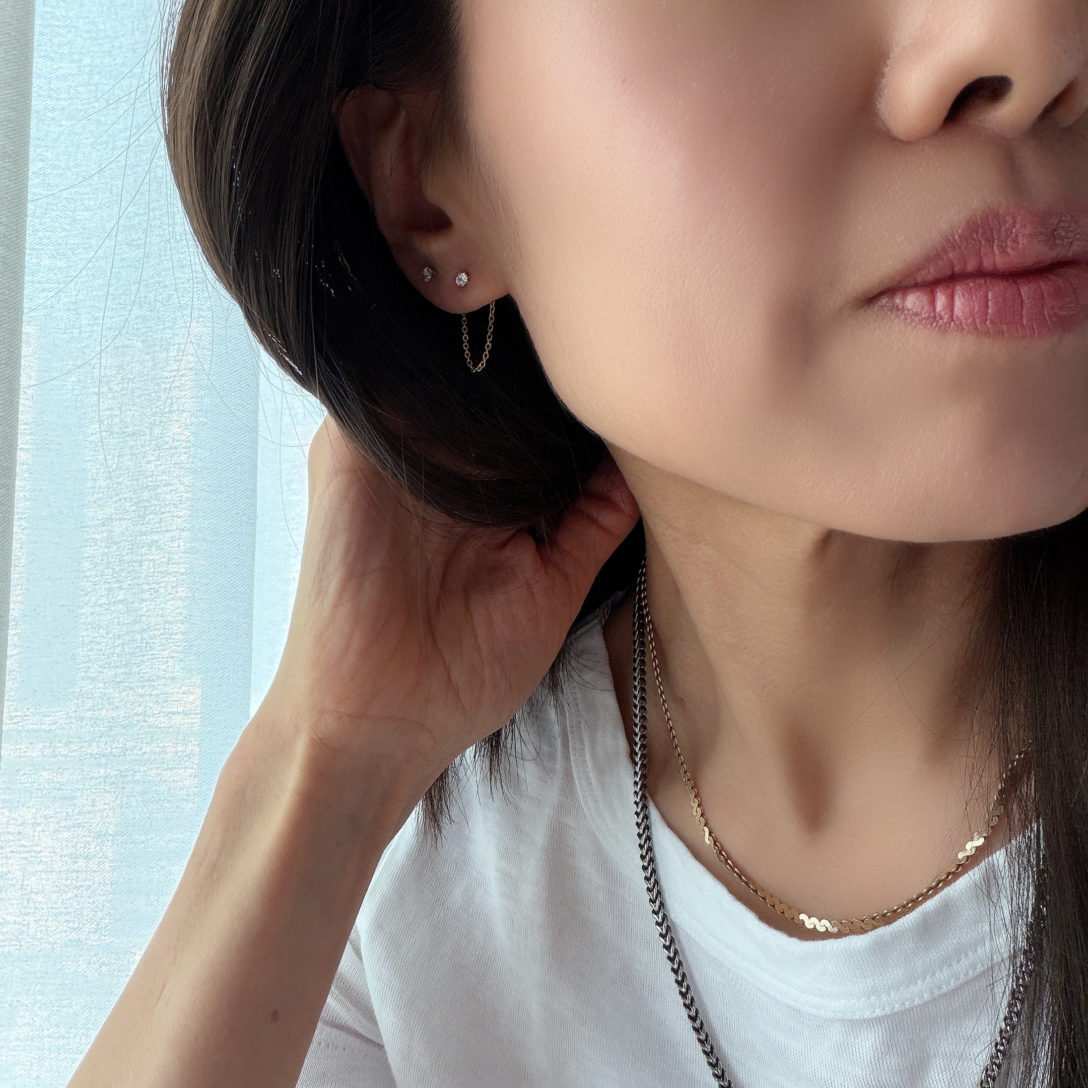 Draping Chain Earrings