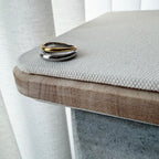 Two Tone Dome Layered Ring in Stainless Steel