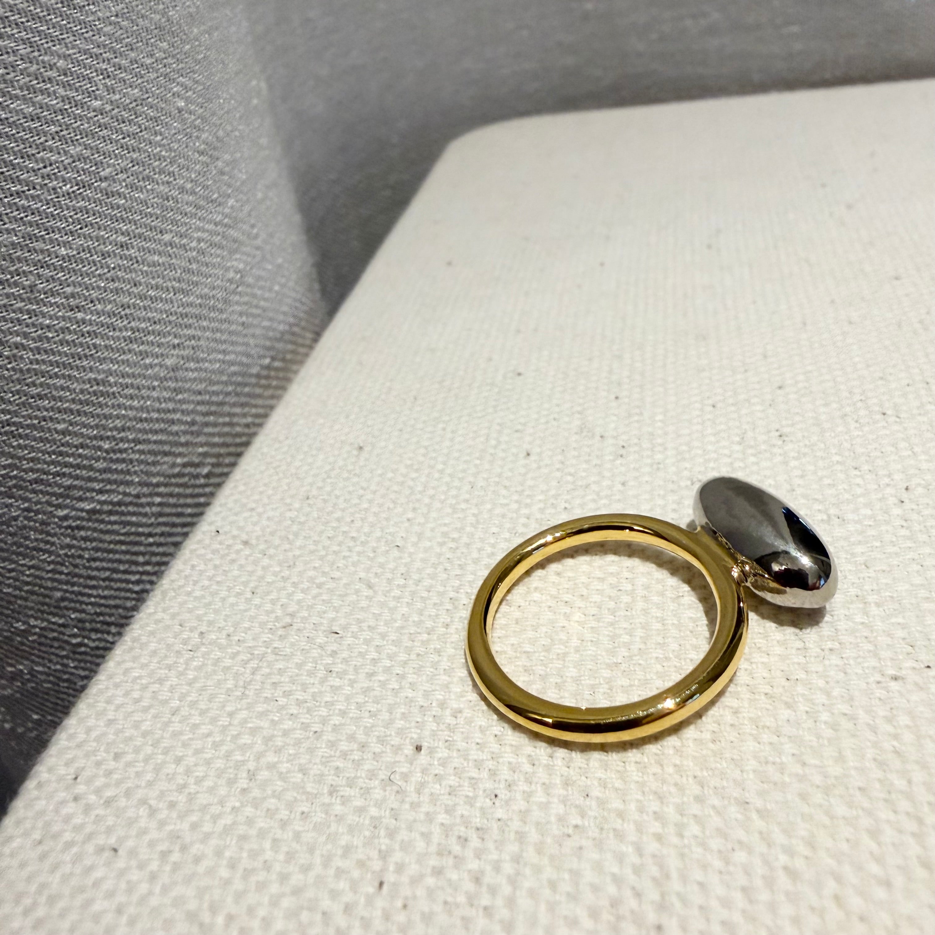 Two Tone Bean Ring