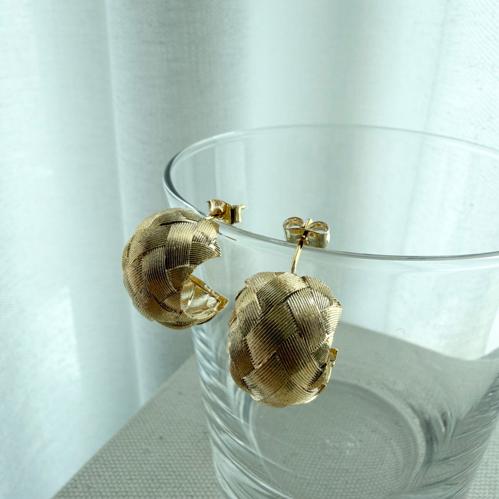 Woven Hoop Earrings