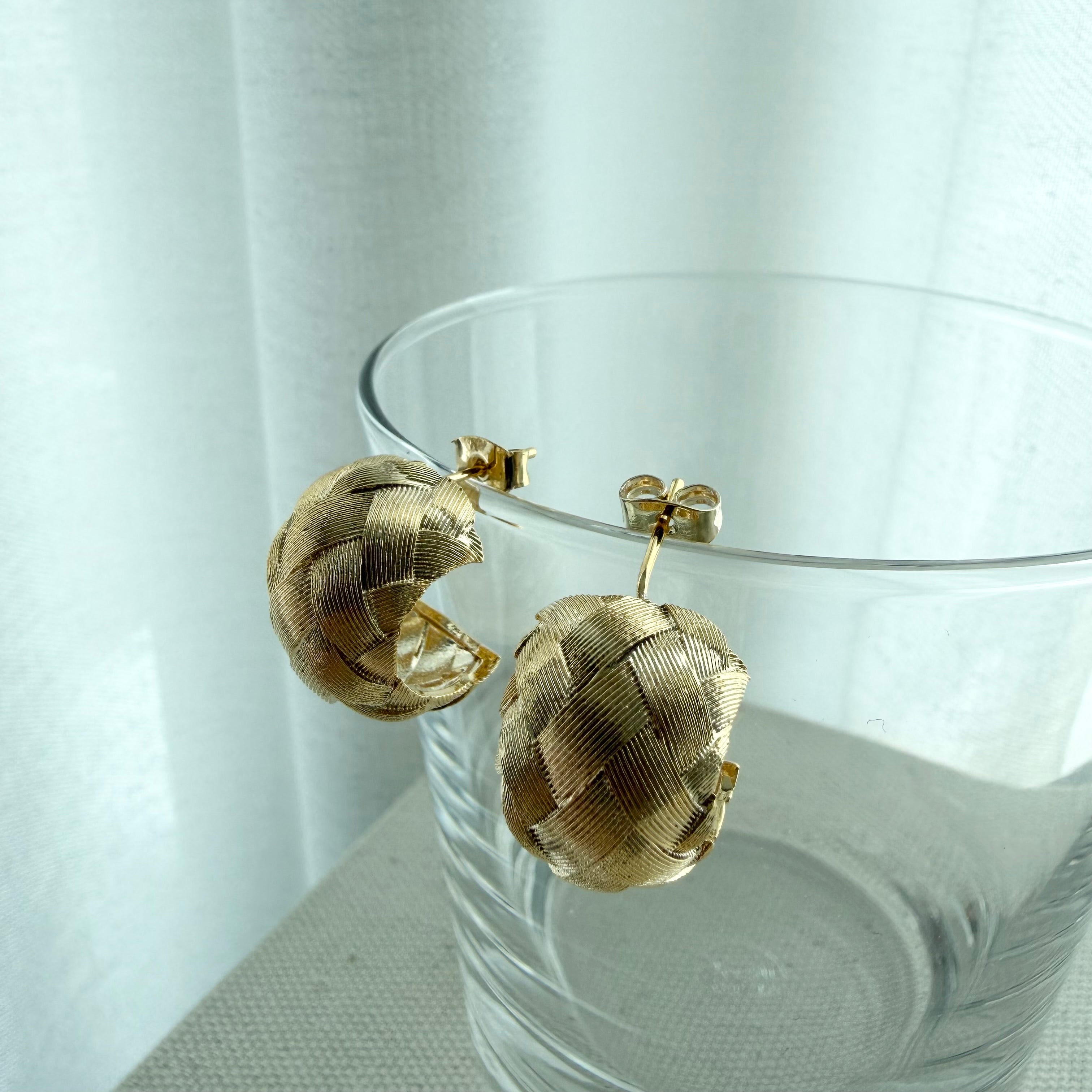 Woven Hoop Earrings