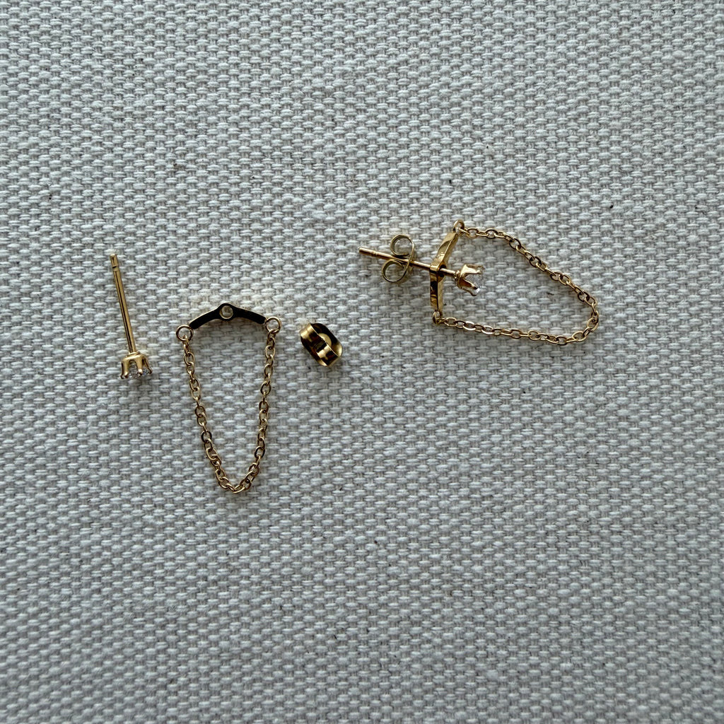 Draping Chain Earrings