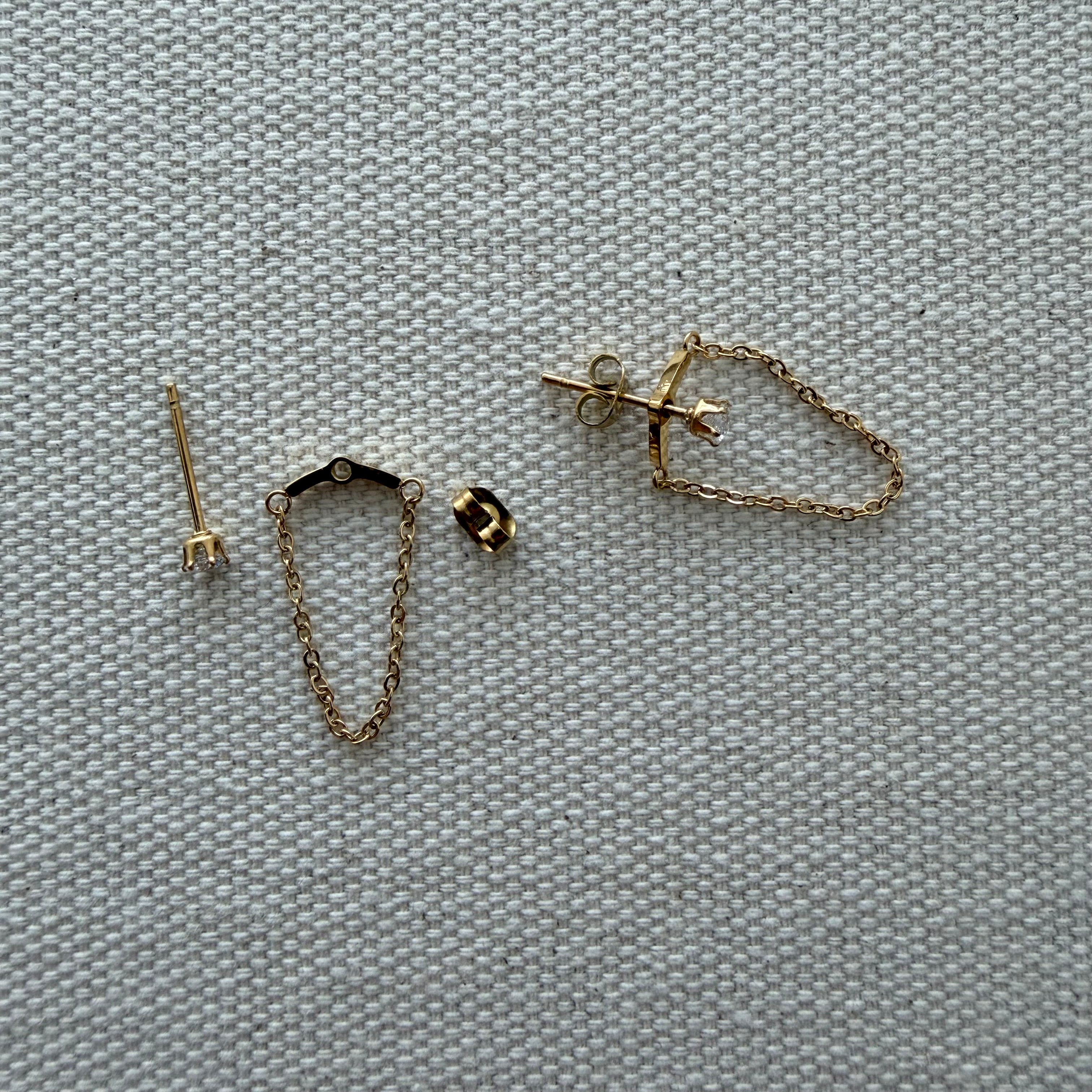 Draping Chain Earrings