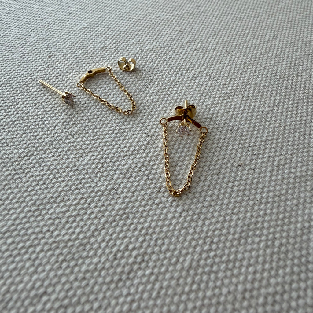 Draping Chain Earrings