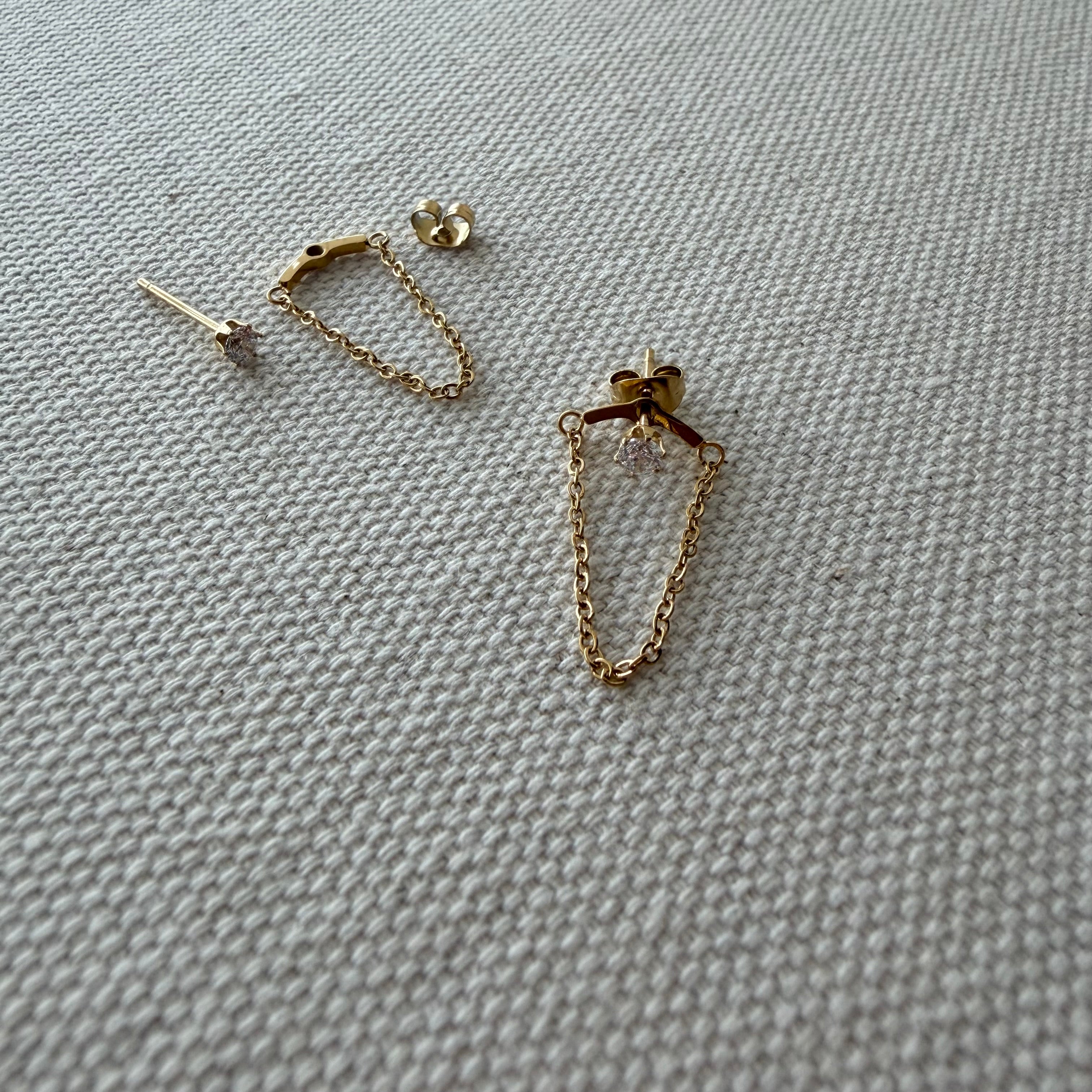 Draping Chain Earrings