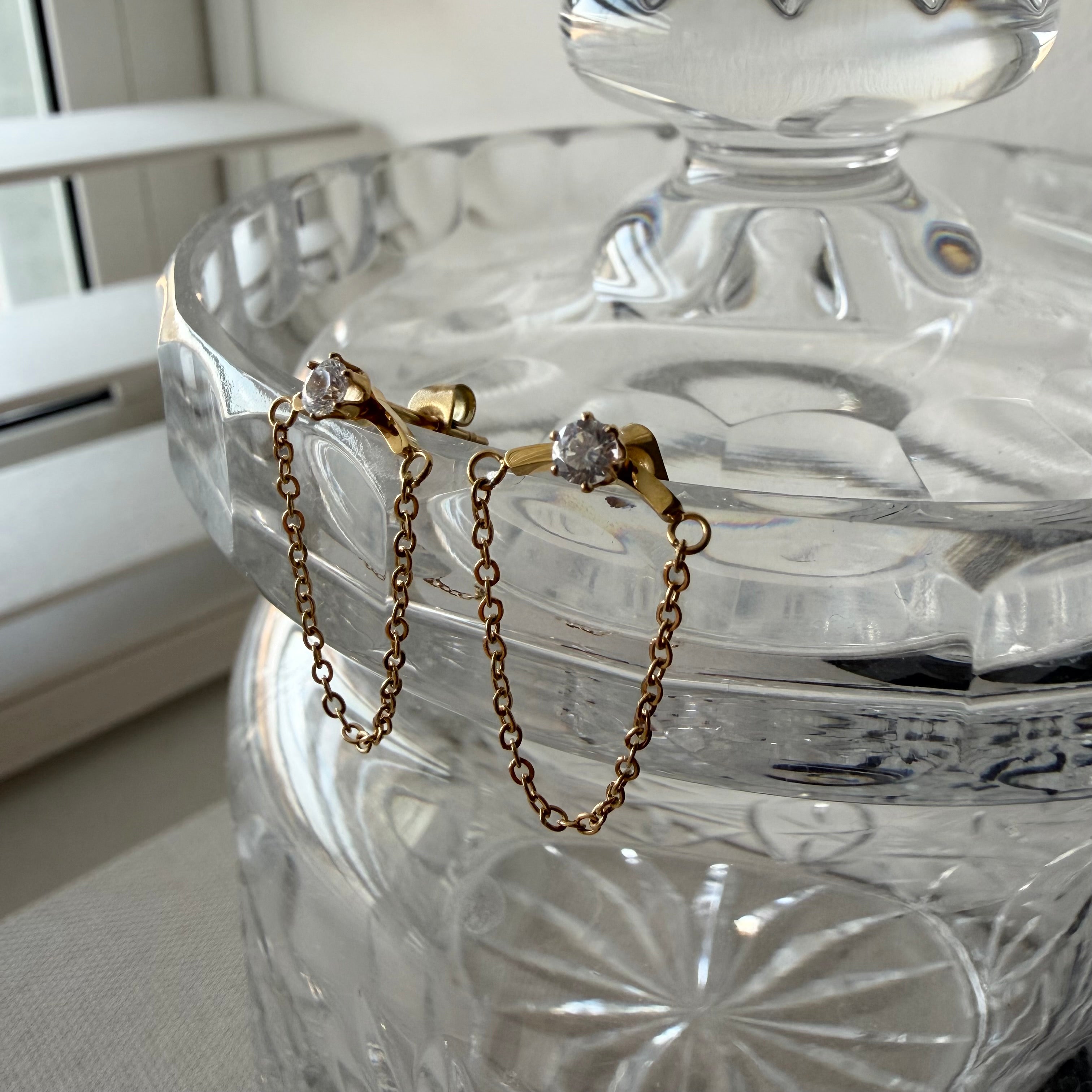 Draping Chain Earrings