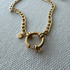 Spring Ring Clasp Figaro Necklace