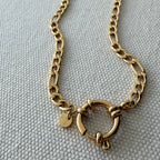 Spring Ring Clasp Figaro Necklace