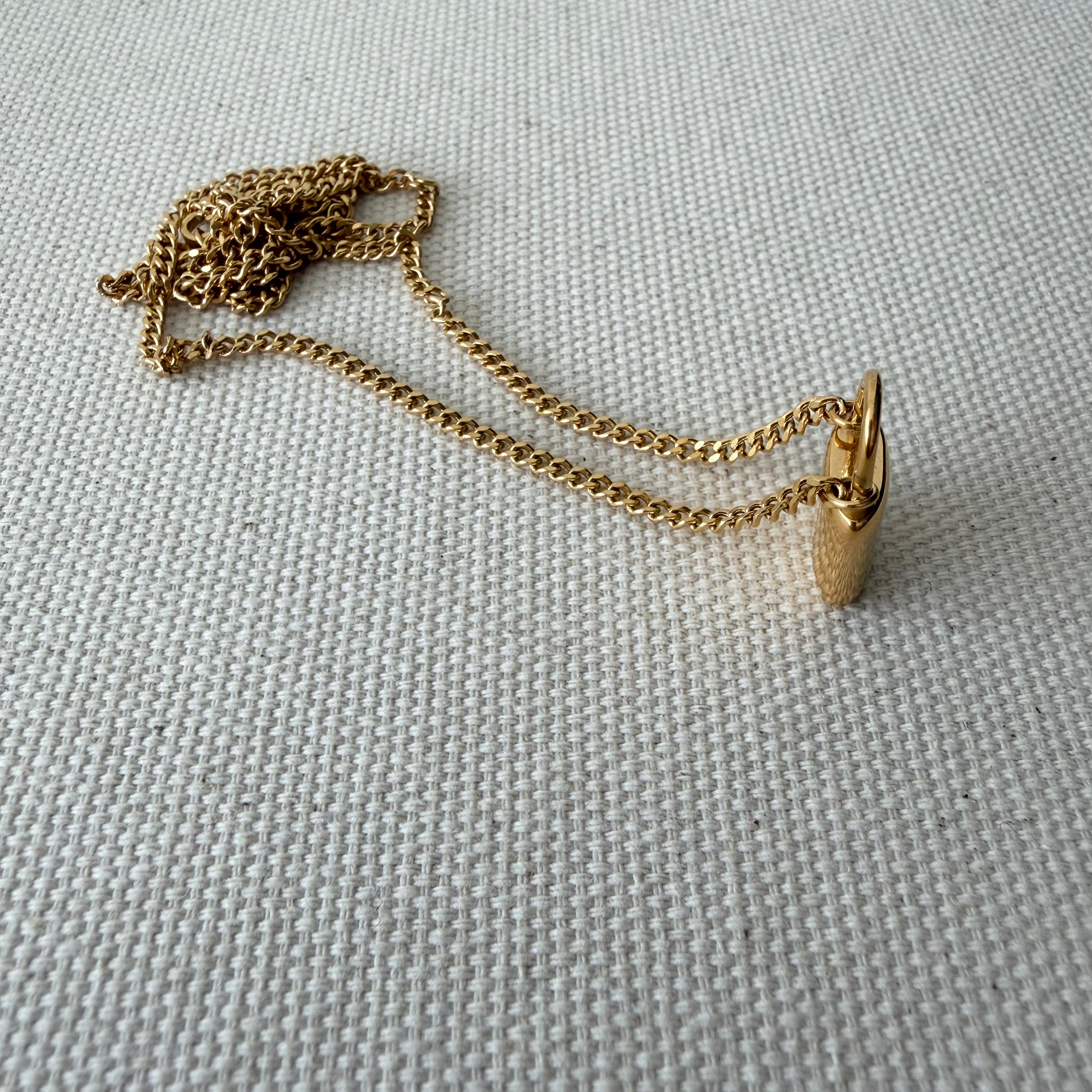 Large Padlock Necklace