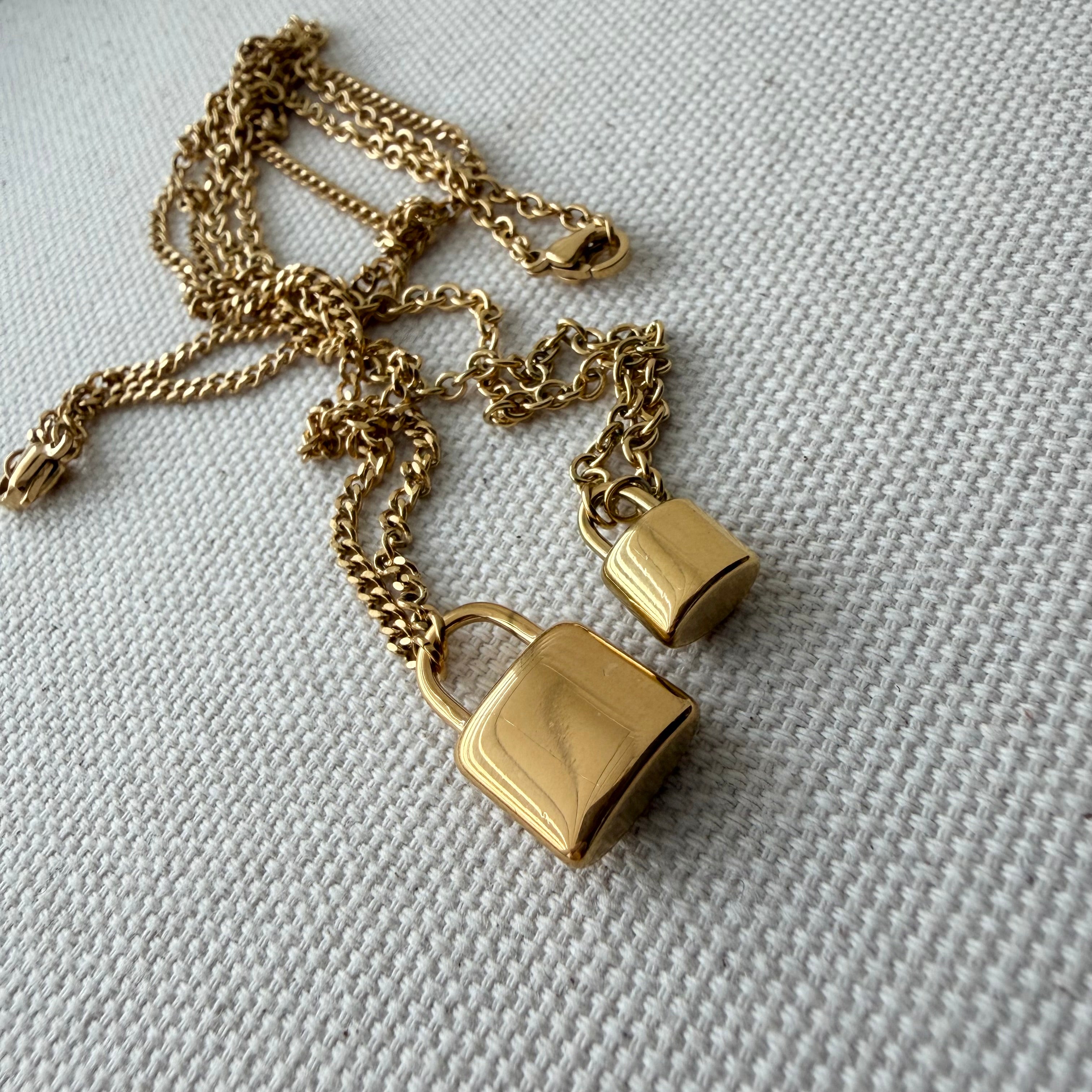 Large Padlock Necklace