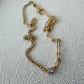 Half and Half Baguette Necklace