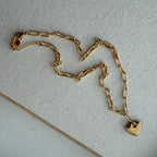 Hopeless Romantic Paperclip Necklace