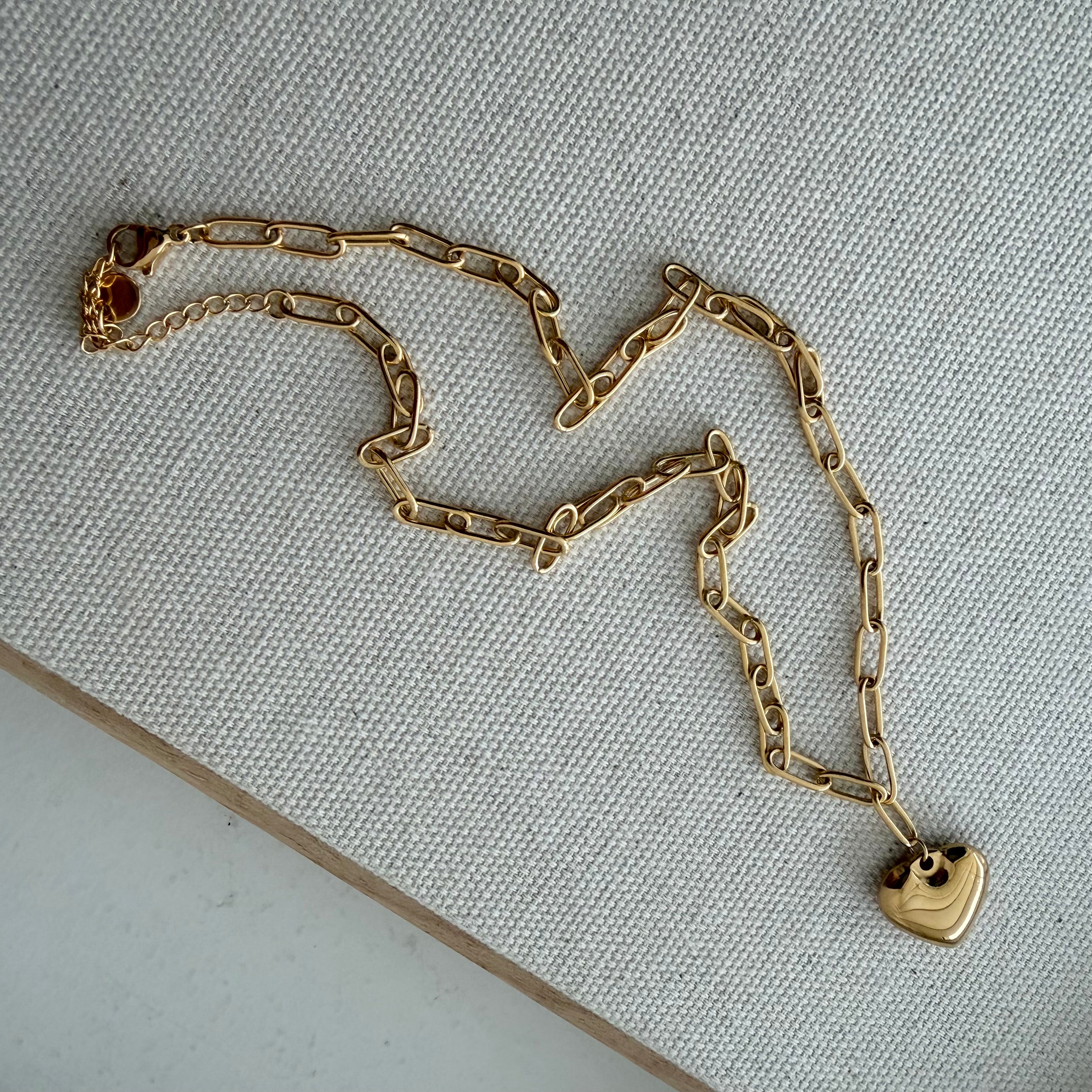 Hopeless Romantic Paperclip Necklace