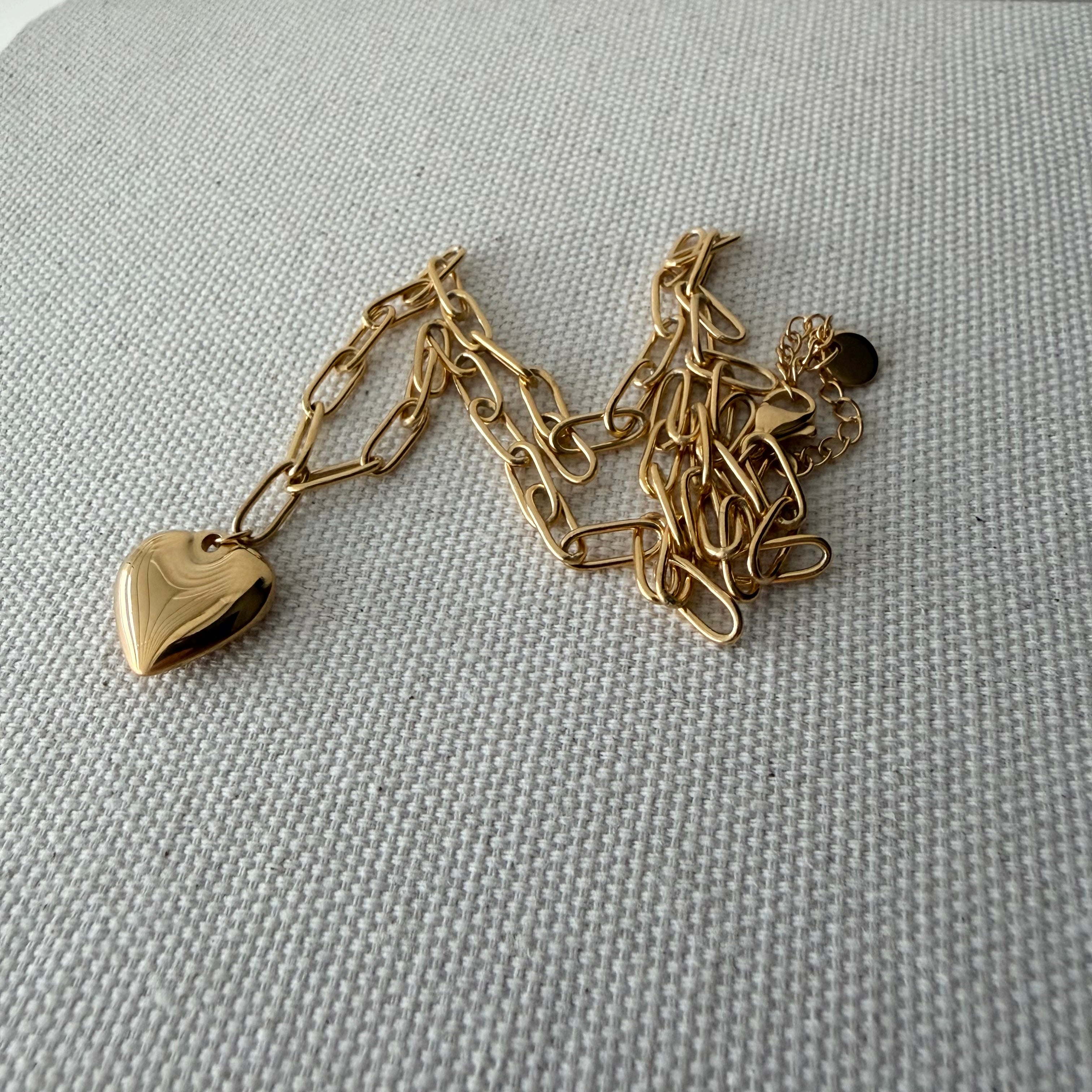 Hopeless Romantic Paperclip Necklace