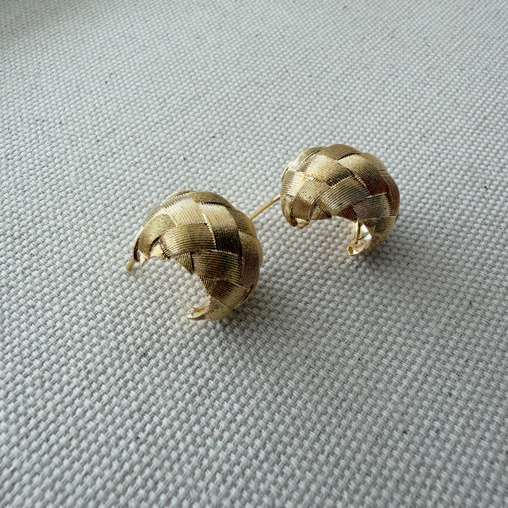 Woven Hoop Earrings