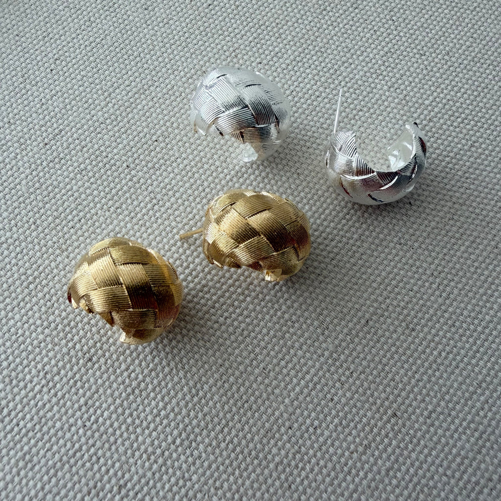 Woven Hoop Earrings