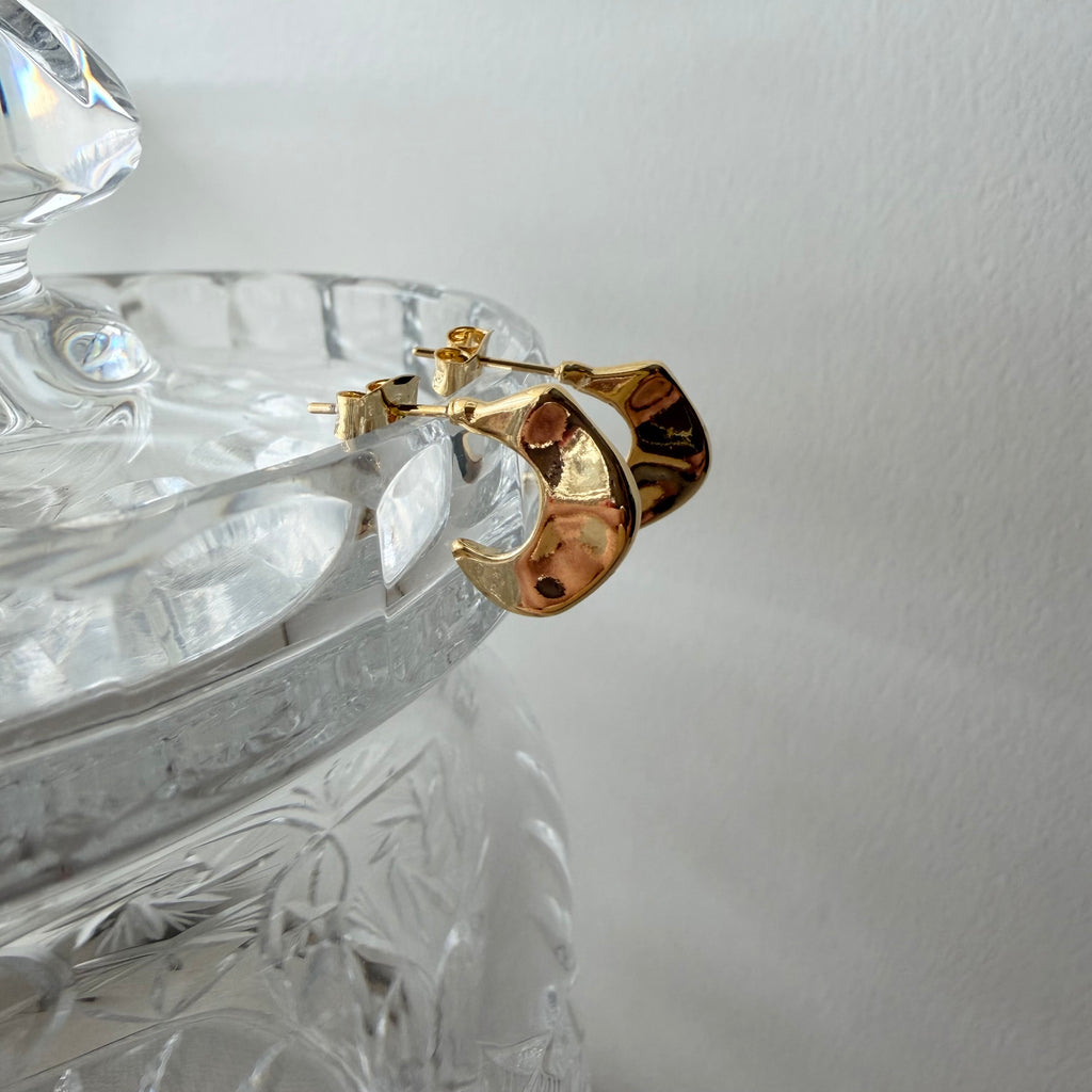 Simple Slice Hoop Earrings