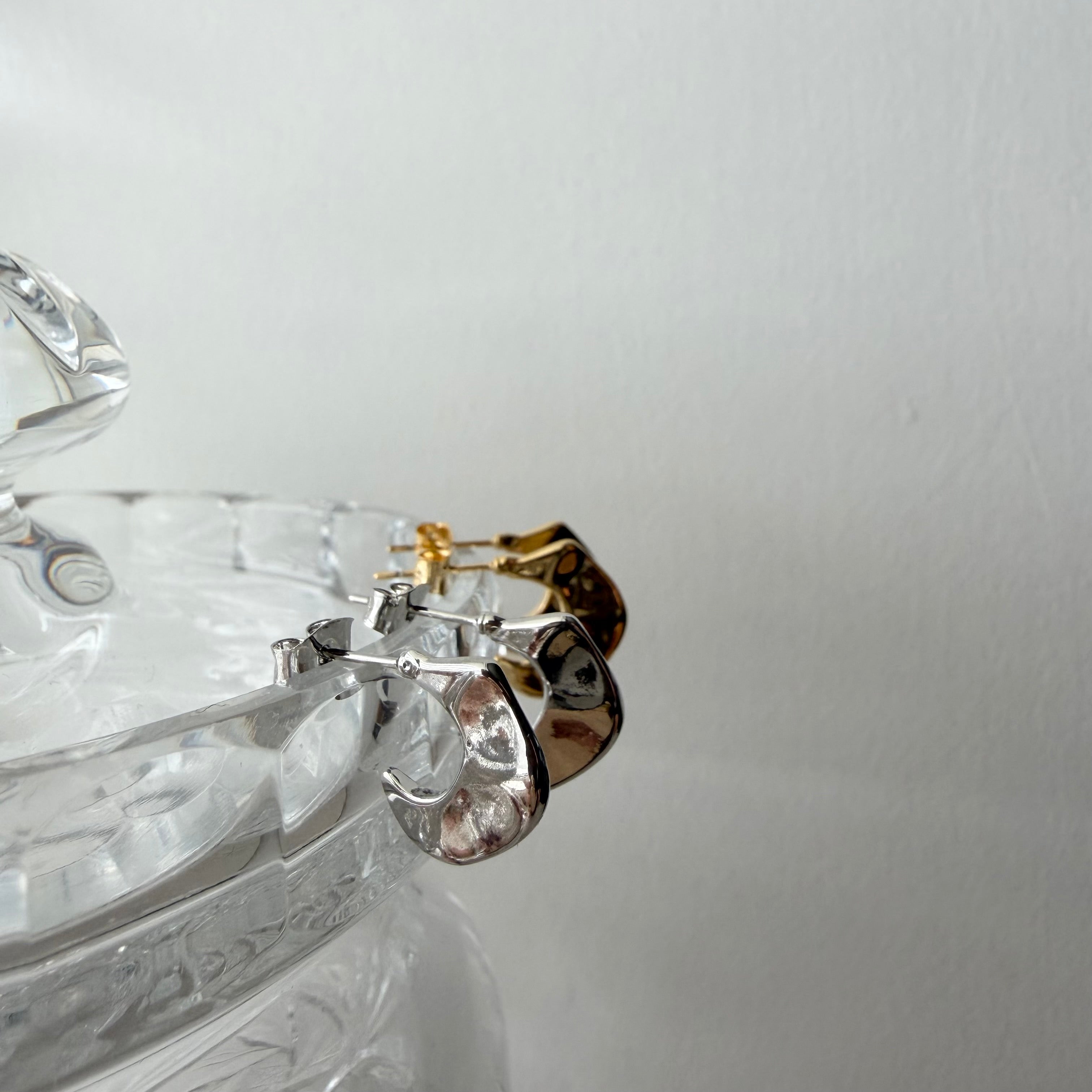 Simple Slice Hoop Earrings