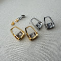 Rectangle Tab Earrings