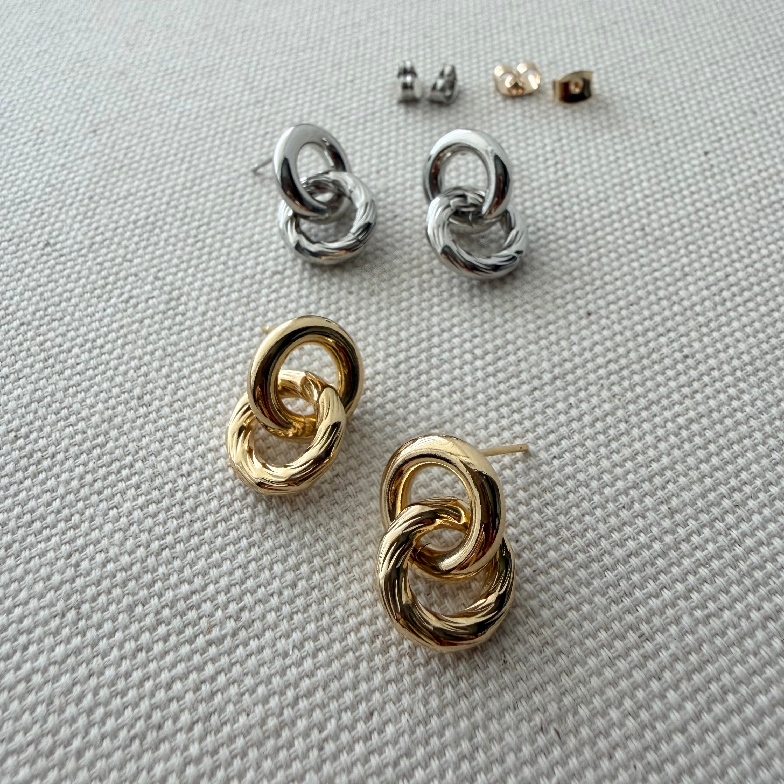 Donut Links Earrings