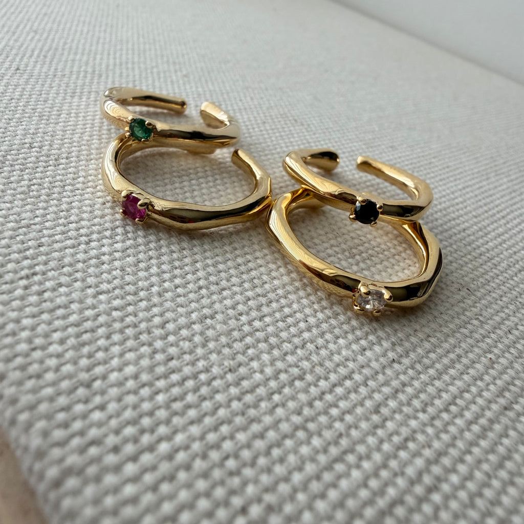 Trillion CZ Ring