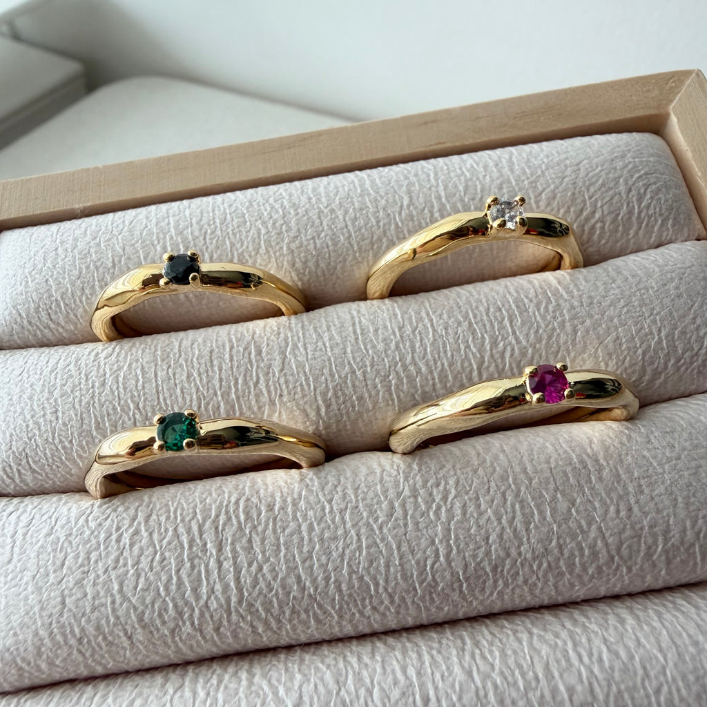 Trillion CZ Ring