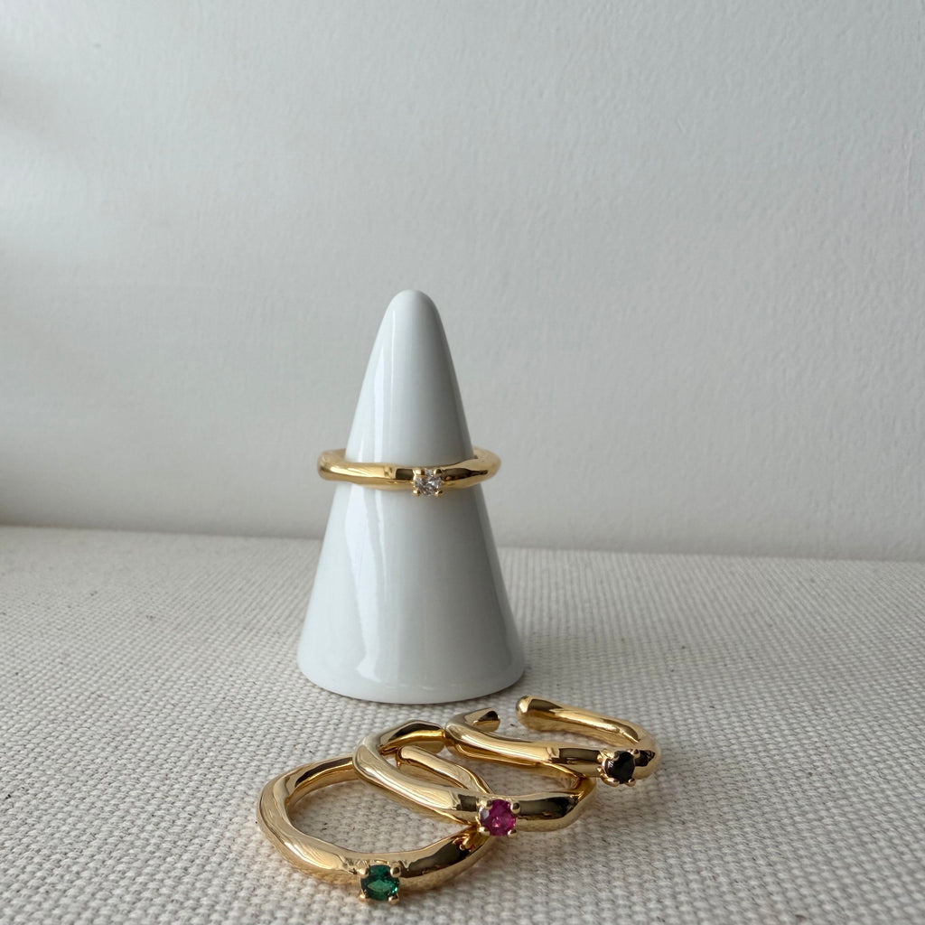 Trillion CZ Ring