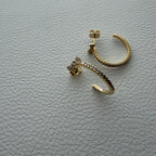 Micro Bow Hoop Earrings