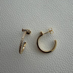 Micro Bow Hoop Earrings