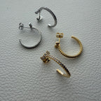 Micro Bow Hoop Earrings