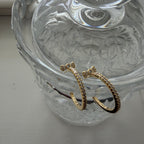 Micro Bow Hoop Earrings