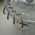 Micro Bow Hoop Earrings