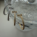 Micro Bow Hoop Earrings