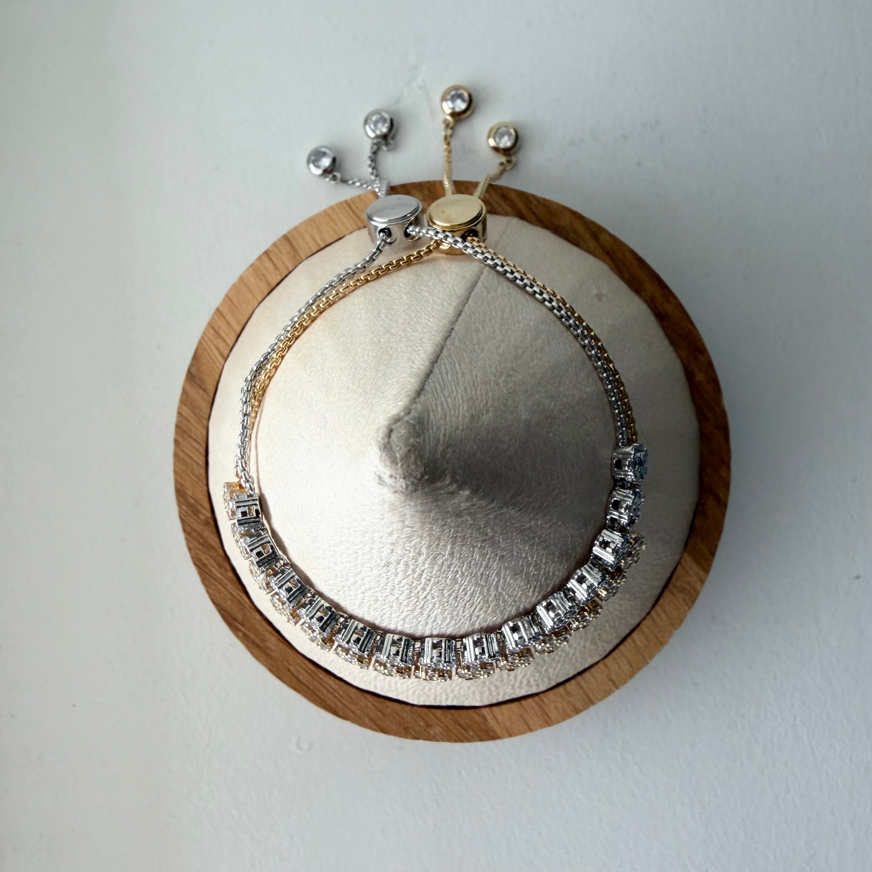 Pavé Disc Tennis Bracelet