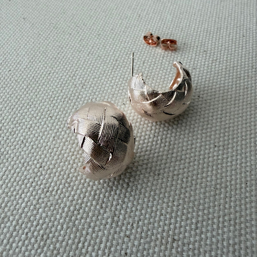 Woven Hoop Earrings