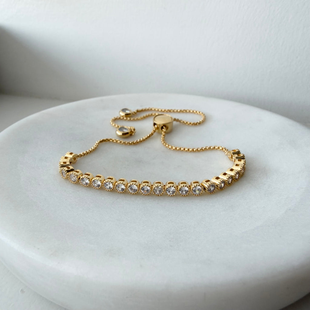 Bezel Tennis Bracelet