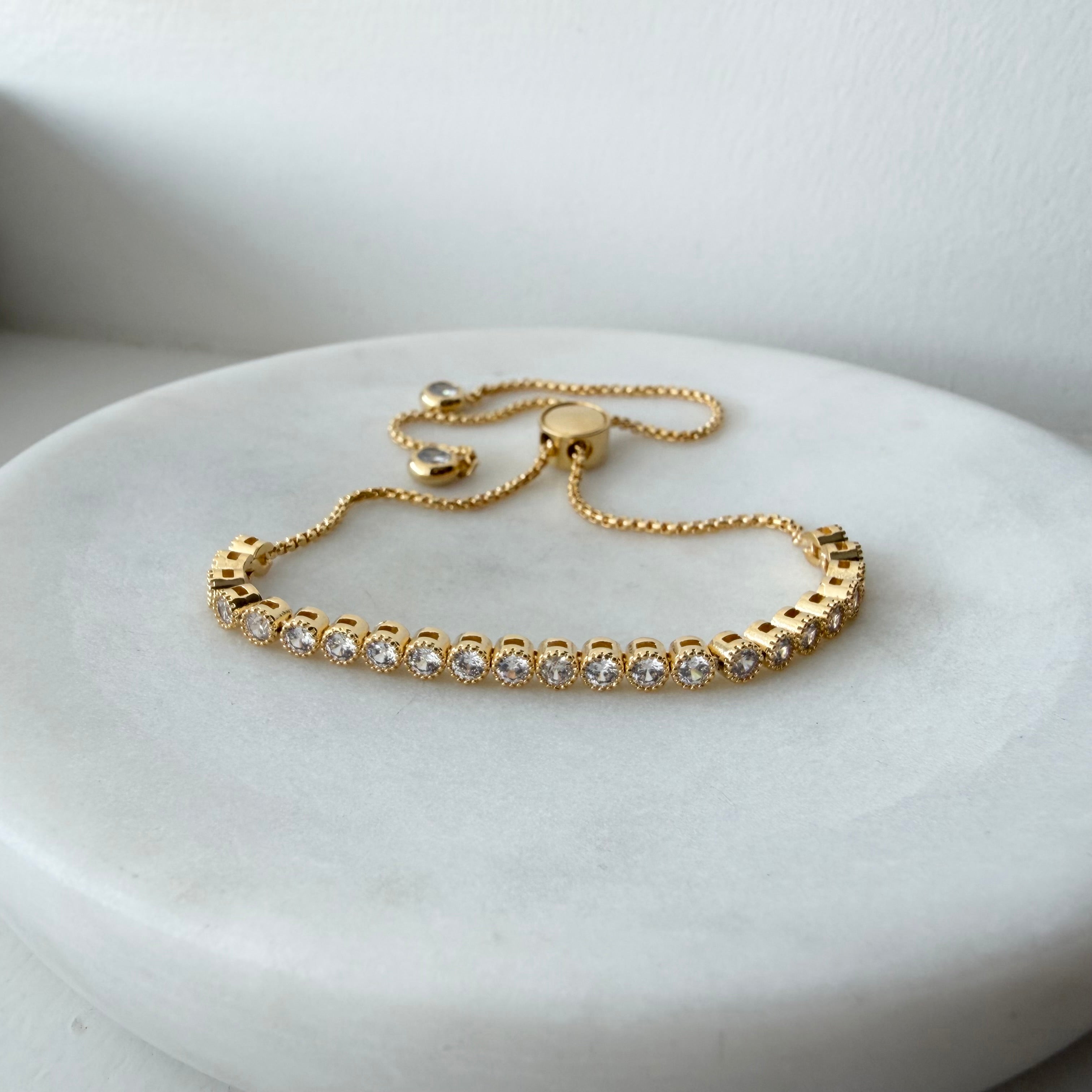 Bezel Tennis Bracelet