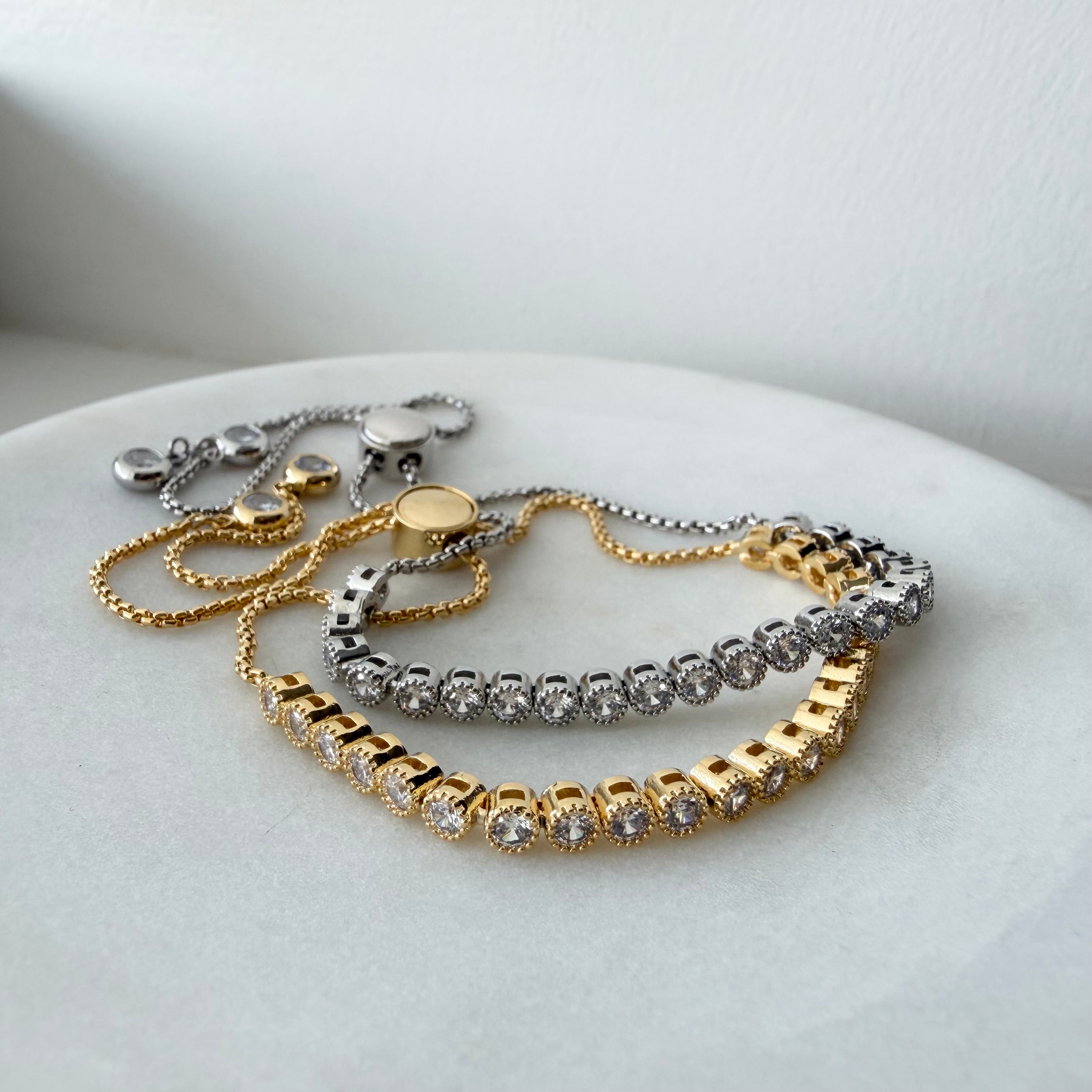 Bezel Tennis Bracelet