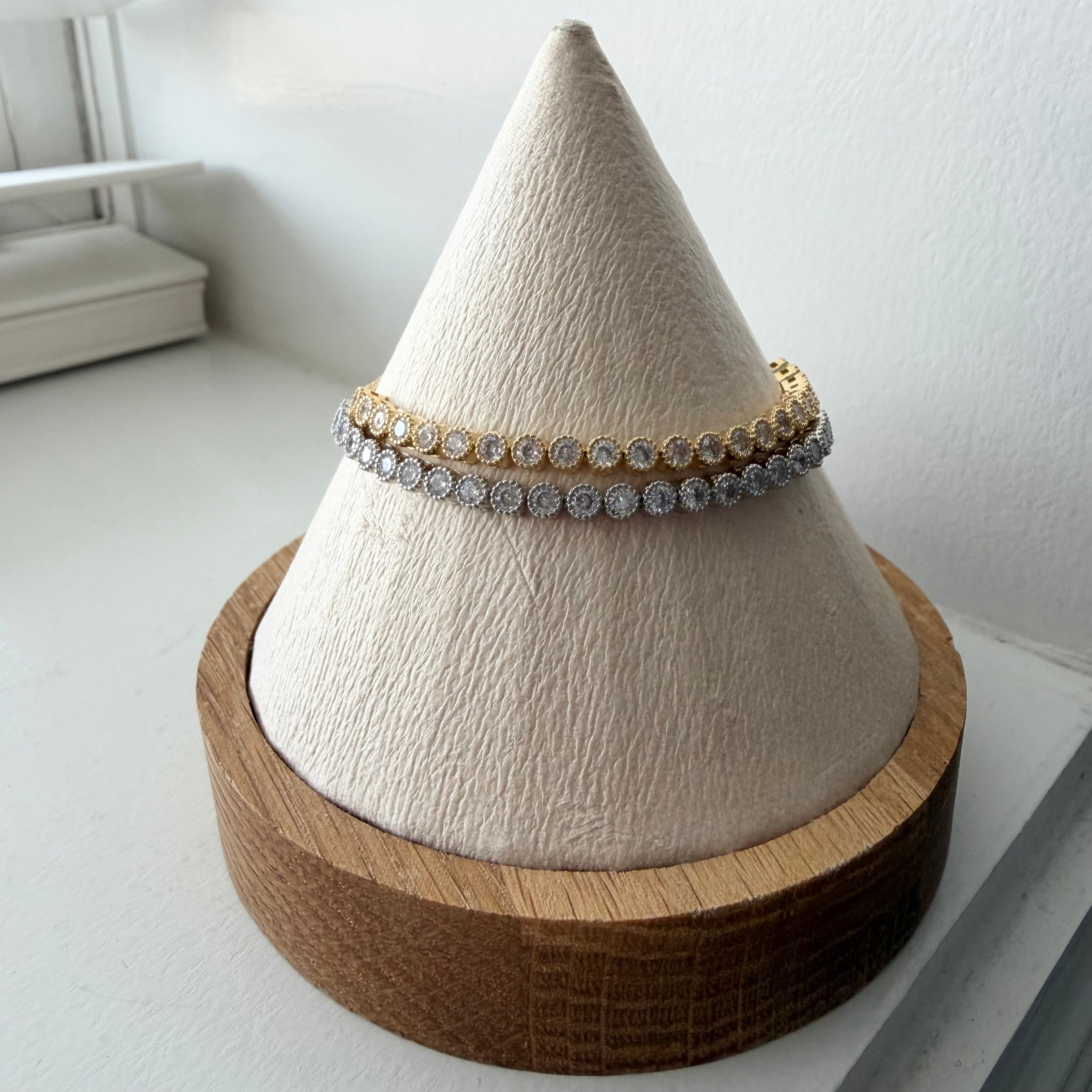 Bezel Tennis Bracelet