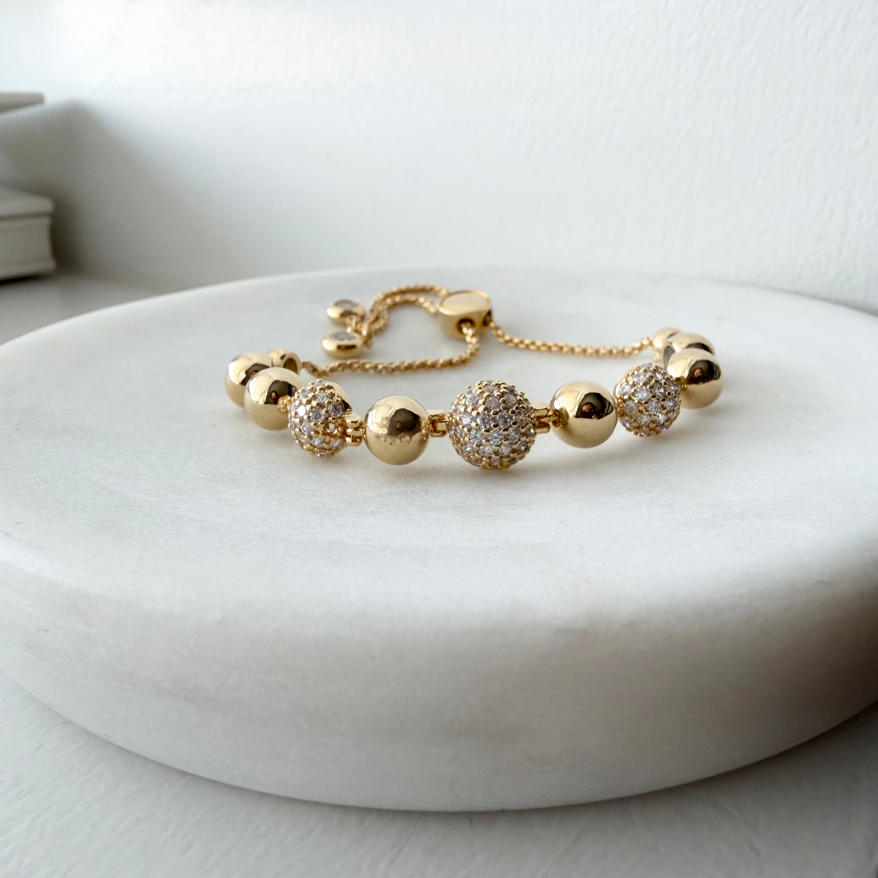 Beaded Ball Brilliance Tennis Bracelet